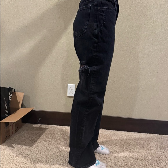 Abercrombie & Fitch black Wash Curve Love Jeans - Picture 3 of 5